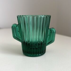 Vintage Libbey Cactus Shot Glass Mid Century Barware Retro Saguaro Cactus